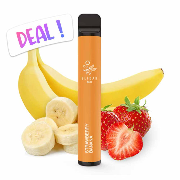 ELFBAR 600 Strawberry Banana 20mg Nikotin