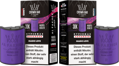 crown bar al fakher magic love BoRo Miami ELF Bar ELFA, Pod Mod, 500 mAh, Akkugerät, Aurora Purple,  Geschmacksneutral, Kompakt: Amazon.de: Elektronik & Foto