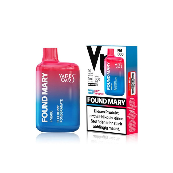 Found Mary FM600 - Blueberry Pomegranate 20mg Nikotingehalt
