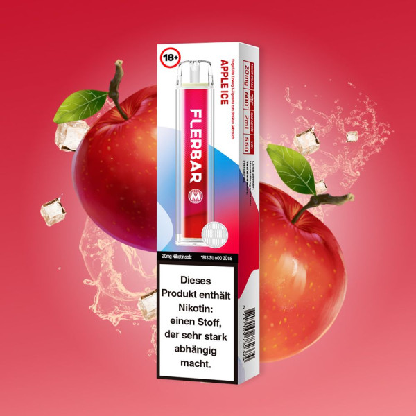 Flerbar M – Apple Ice 20mg Nikotin