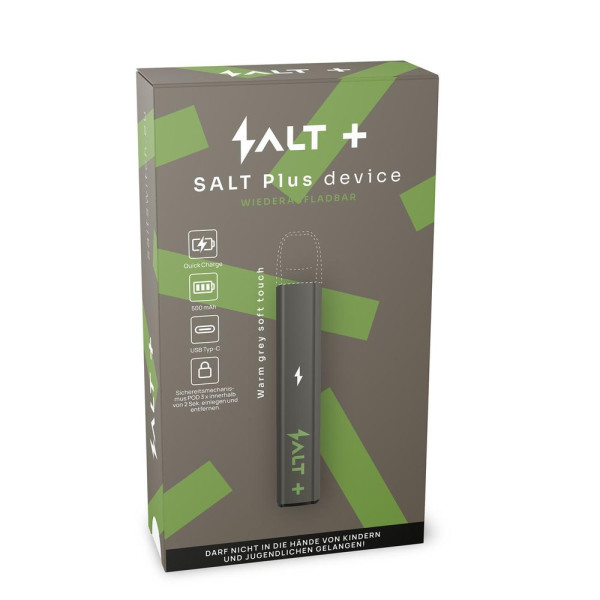 SALT Plus Basisgerät - 500mAh - Farbe: Warm Grey Soft Touch