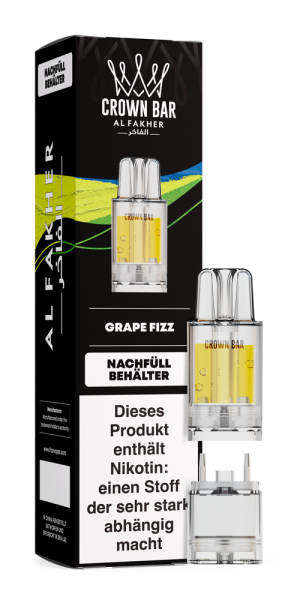 Al Fakher 12K PRO MAX Pod - Grape Fizz - 20mg Nikotingehalt