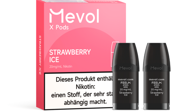 Mevol X Pro - Strawberry Ice - 20mg Nikotingehalt