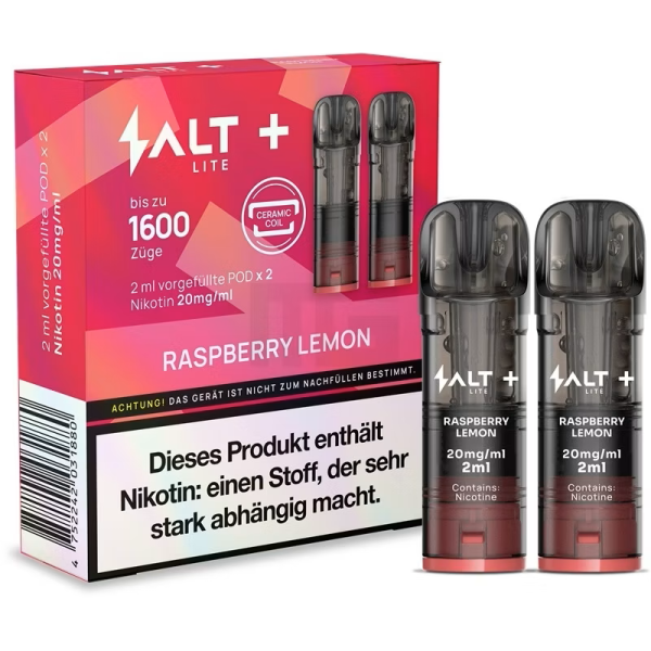 SALT Plus Lite Pods Raspberry Lemon 20mg/ml
