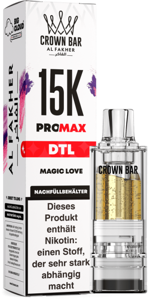 Al Fakher 15K PRO MAX (V2) Pod - Magic Love - 6mg/ml Nikotingehalt - DTL