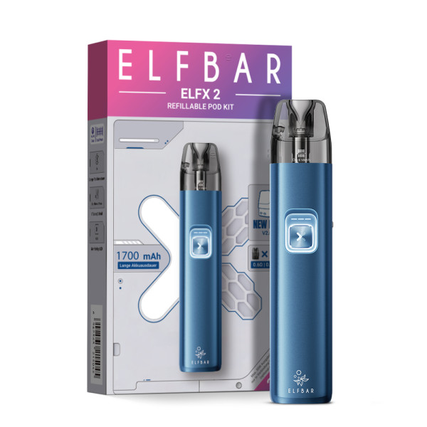 Elfbar ELFX 2 Pod Kit - 1700 mAh Farbe: Ocean Blue