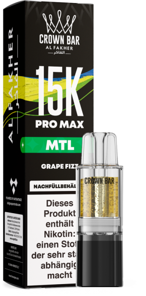 Al Fakher 15K PRO MAX Pod - Grape Fizz - MTL