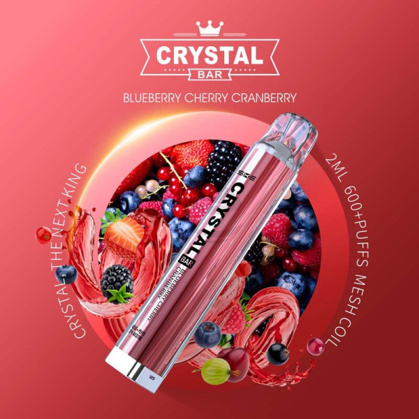 SKE Crystal Bar 600 Blueberry Cherry Cranberry 2% Nikotin