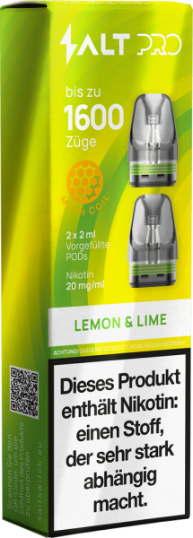 SALT Pro Pod - Lemon and Lime - 20mg Nikotingehalt - 2er Pack