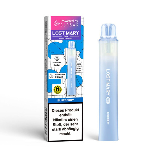 Lost Mary 800 Blueberry 20mg Nikotin Einweg Vape