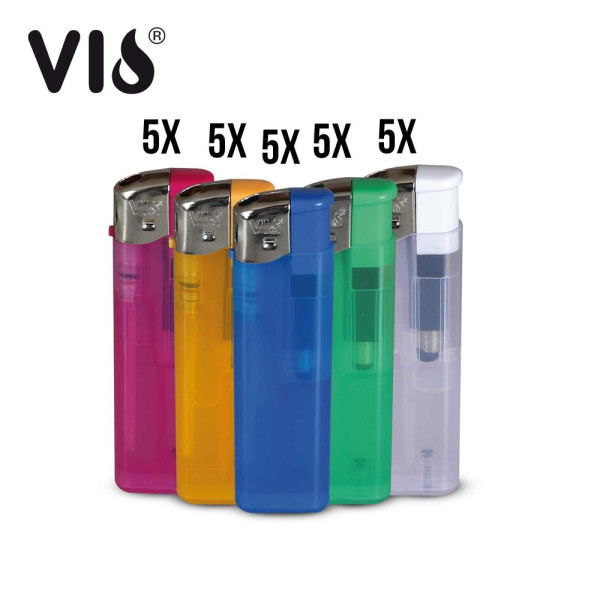 VIO-1 TL-5 - Elektronik Feuerzeug - 5 Farben - 25er Tray