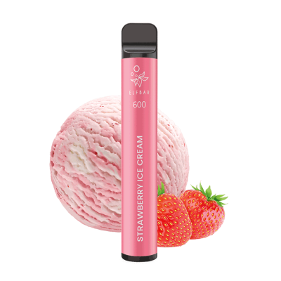 10 x ELFBAR 600 Strawberry Ice Cream Nikotinfrei