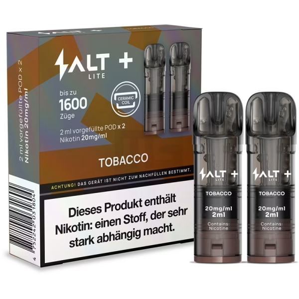 SALT Plus Lite Pods Tobacco 20mg/ml