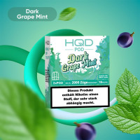 HQD Cirak 2 - Dark Grape Mint - 2 x 2 ml Prefilled Pods (18 mg/ml Nikotingehalt) HQD Cirak 2 - Dark Grape Mint - 2 x 2 ml Prefilled Pods (18 mg/ml Nikotingehalt)