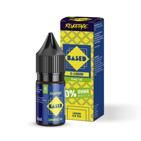 Revoltage BASED Liquid - Lemon Ice Tea - 8 ml Nikotinsalz Liquid