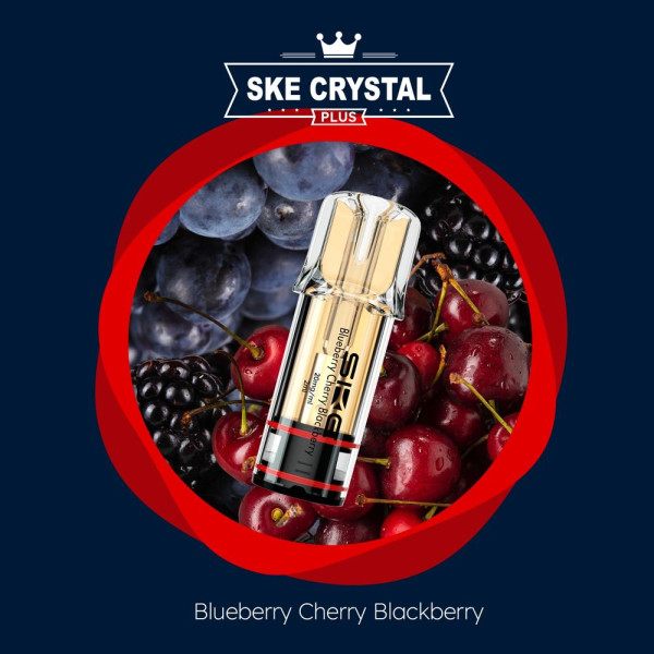 SKE Crystal PLUS Blueberry Cherry Blackberry 2% Nikotin 2er Pack