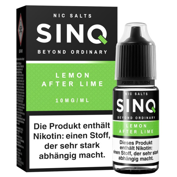 SINQ Liquids Lemon After Lime 10ml