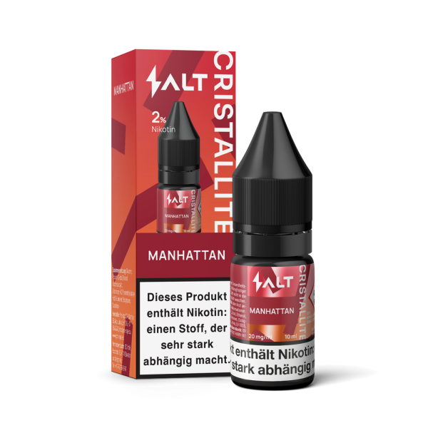 Salt Cristallite Liquid 10ml - Manhattan - 20mg/ml Nikotinstärke