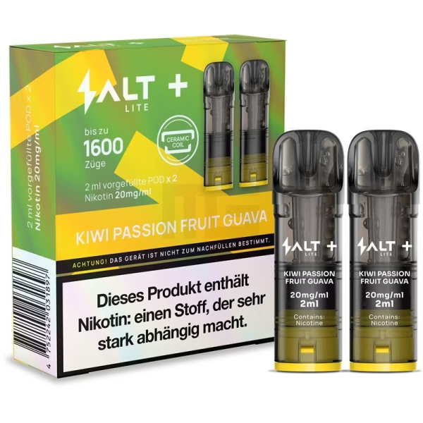 SALT Plus Lite Pods Kiwi Passion Fruit Guava 20mg/ml
