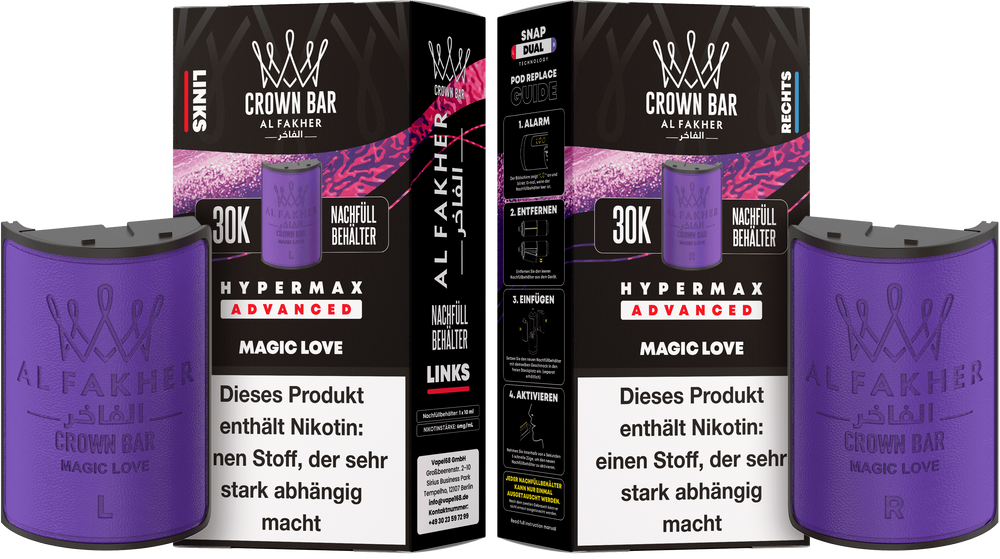 magic love al fakher geschmack Al Fakher Crown Bar 600 - E-Zigarette | Magic Love