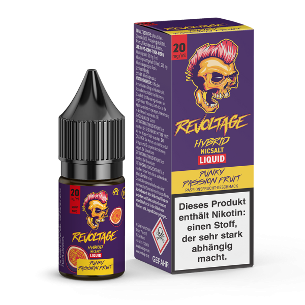 Revoltage - Punky Passion Fruit - 10ml Nikotinsalz Liquid
