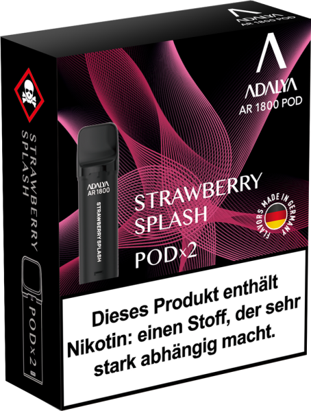 Adalya AR1800 Pod - Strawberry Splash - 20mg Nikotin