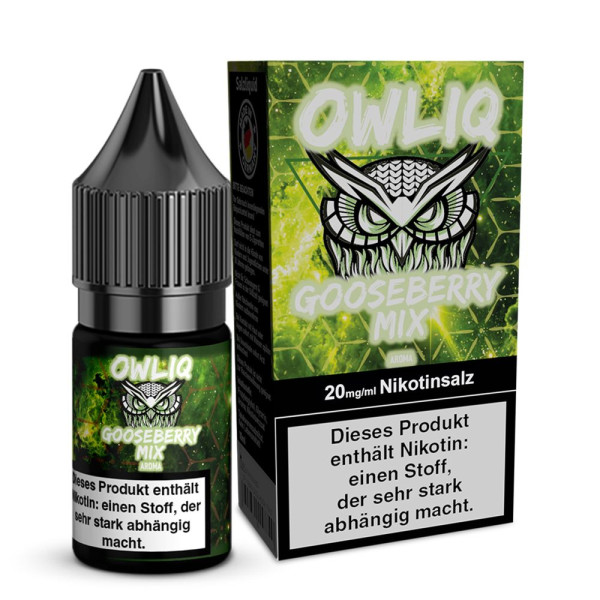 OWLIQ Nikotinsalz Liquid - Gooseberry Mix - 10ml