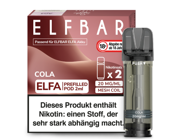 ELFBAR ELFA Cola 20mg Nikotin 2er Pack