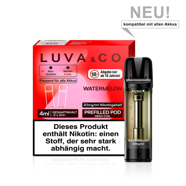 Luva & Co Pods - Watermelon 20mg Nikotin 2er Pack