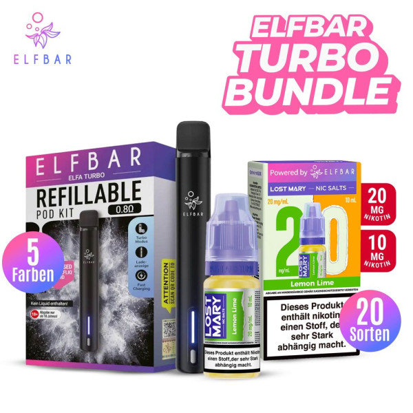 Lost Mary Liquid + ELFA Turbo Pro Bundle