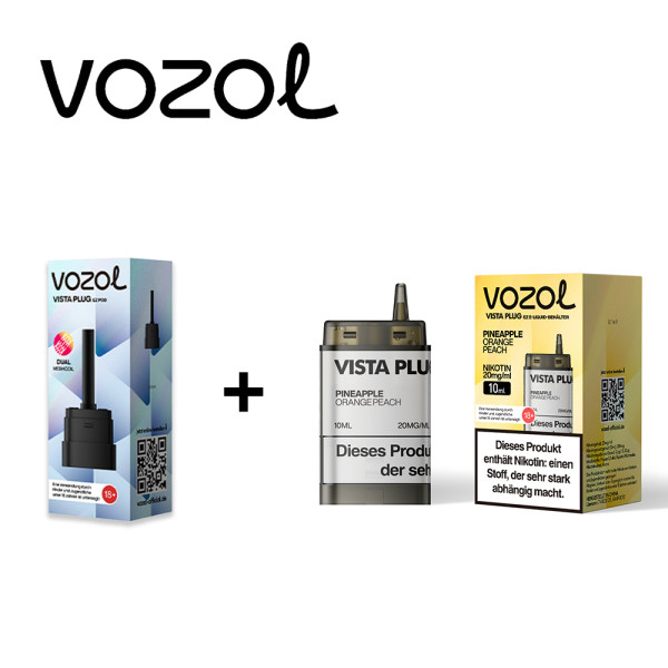 Vozol Vista Plug Ez Pineapple Orange Peach Pod Set