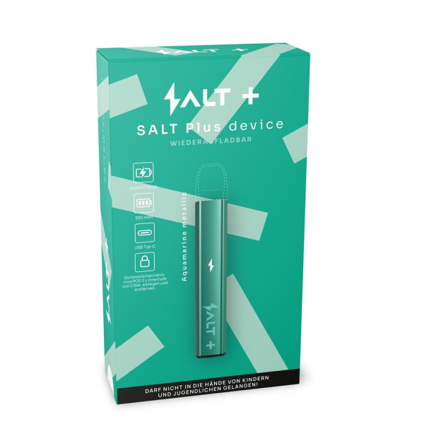 SALT Plus Lite Basisgerät - 500mAh - Farbe: Aquamarine Metalic
