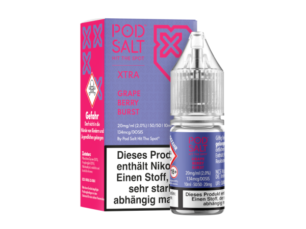 Pod Salt XTRA - Grape Berry Burst - Nikotinsalz Liquid