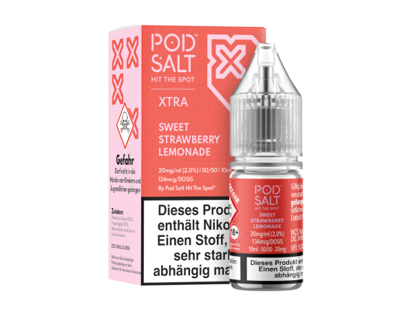 Pod Salt XTRA - Sweet Strawberry Lemonade - Nikotinsalz Liquid