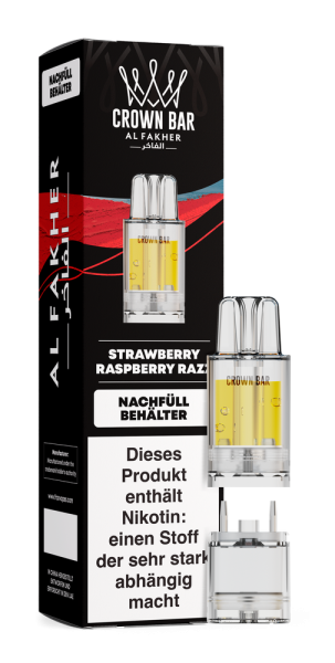 Al Fakher 12K PRO MAX Pod - Strawberry Raspberry Razz - 20mg Nikotingehalt