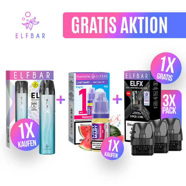 MEGA DEAL: ELFBAR ELFX Gratis Aktion