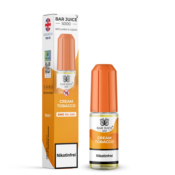 Bar Juice 5000 Nikotinsalz Liquid 10 ml Cream Tobacco
