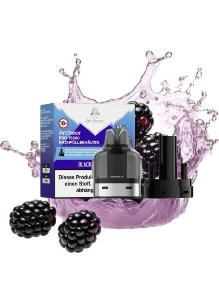 Arcbear Pro 15000 Pod - Blackberry Ice - 20 mg/ml Nikotingehalt