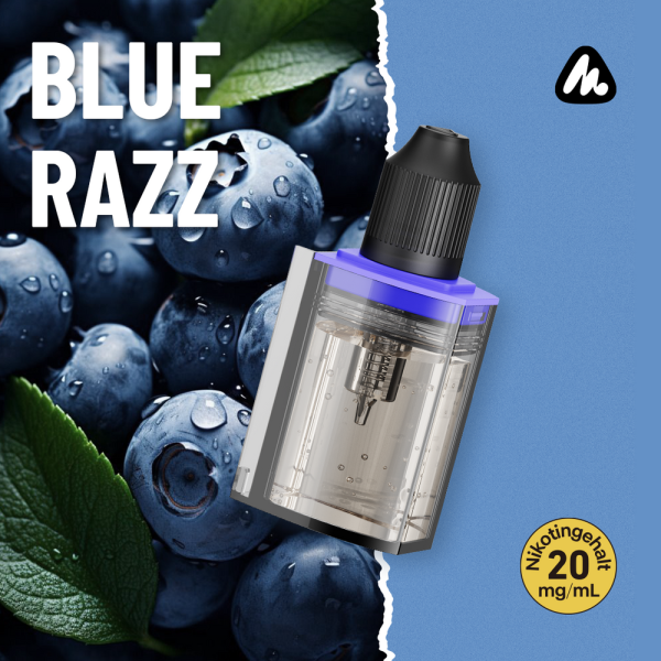 Mevol S Refill Container - Blue Razz - 20mg/ml - 10ml