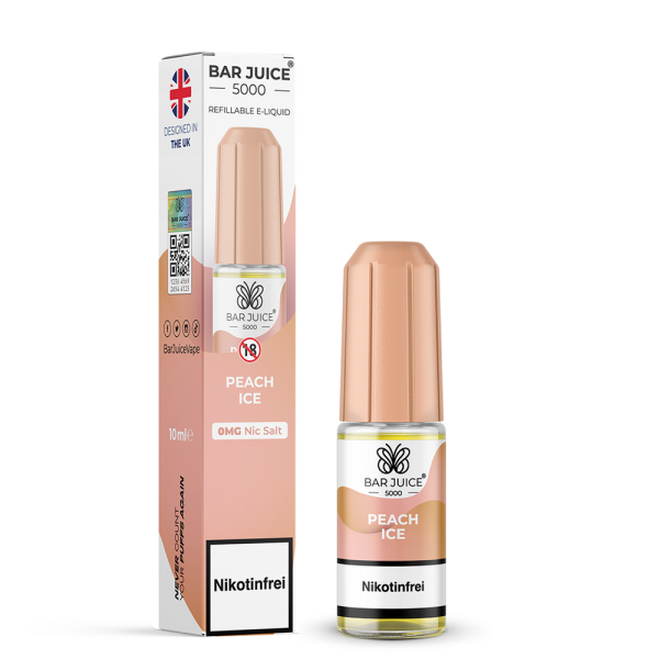 Bar Juice 5000 Nikotinsalz Liquid 10 ml Peach Ice