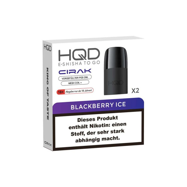 HQD Cirak - Blackberry Ice - 2 x 2 ml Prefilled Pods (18 mg/ml Nikotingehalt)