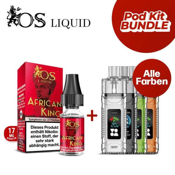 Os Liquid + Voom Fiery Pod Kit Bundle