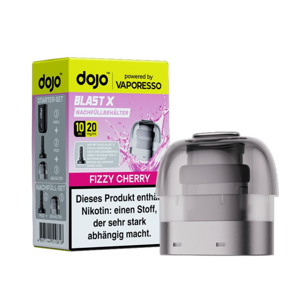 Dojo Blast X Pod 10ml - Fizzy Cherry - 20mg/ml Nikotingehalt