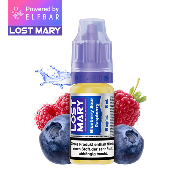 Elfbar Lost Mary Liquid (NicSalt) Blueberry Sour Raspbery 10ml