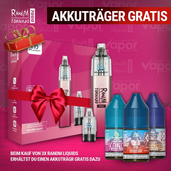 3x RandM Liquid + RandM Tornado Pro Pink Gratis