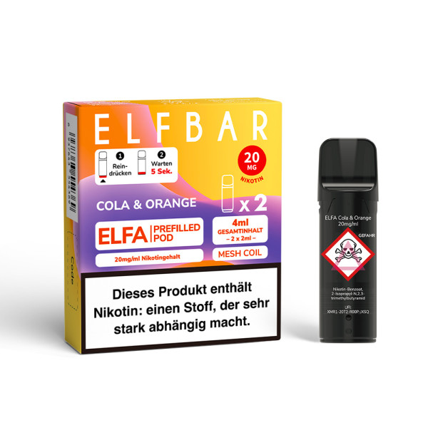ELFBAR ELFA Cola & Orange 20mg Nikotin 2er Pack