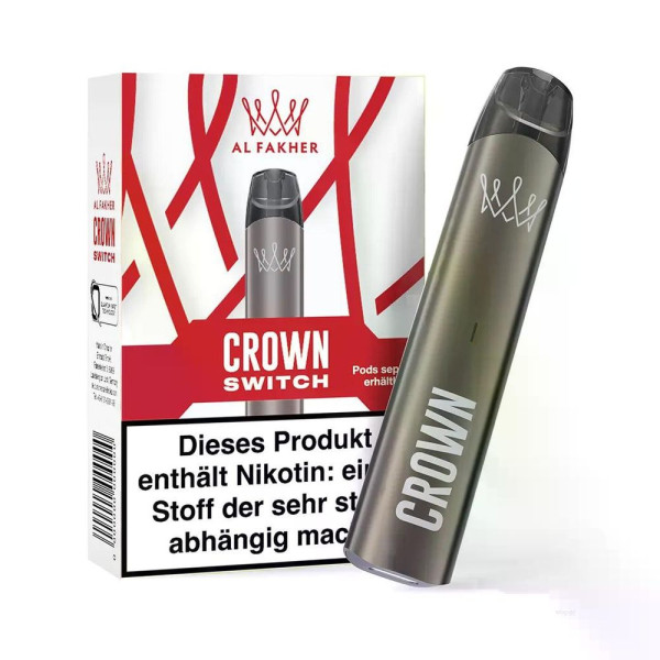 Al Fakher Crown Switch - Basis Gerät 300 mAh - Farbe: Shadow Chrome