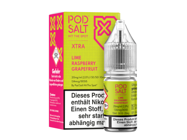 Pod Salt XTRA - Lime Raspberry Grapefruit - Nikotinsalz Liquid