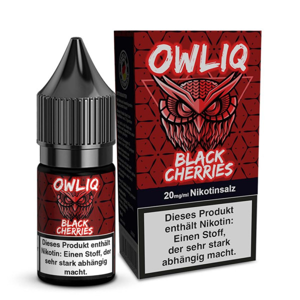 OWLIQ Nikotinsalz Liquid - Black Cherries - 10ml