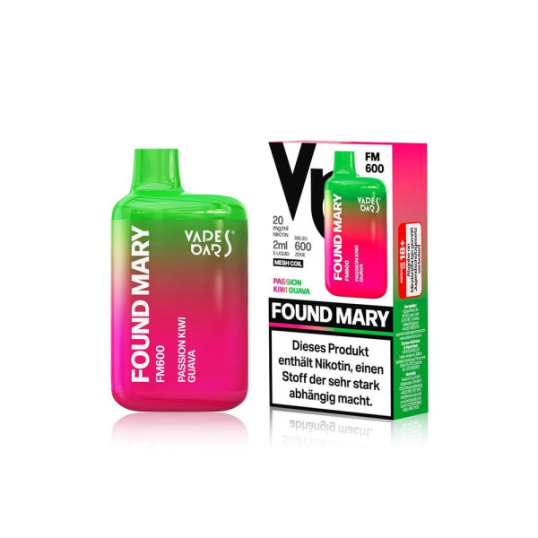 Found Mary FM600 - Passion Kiwi Guava 20mg Nikotingehalt